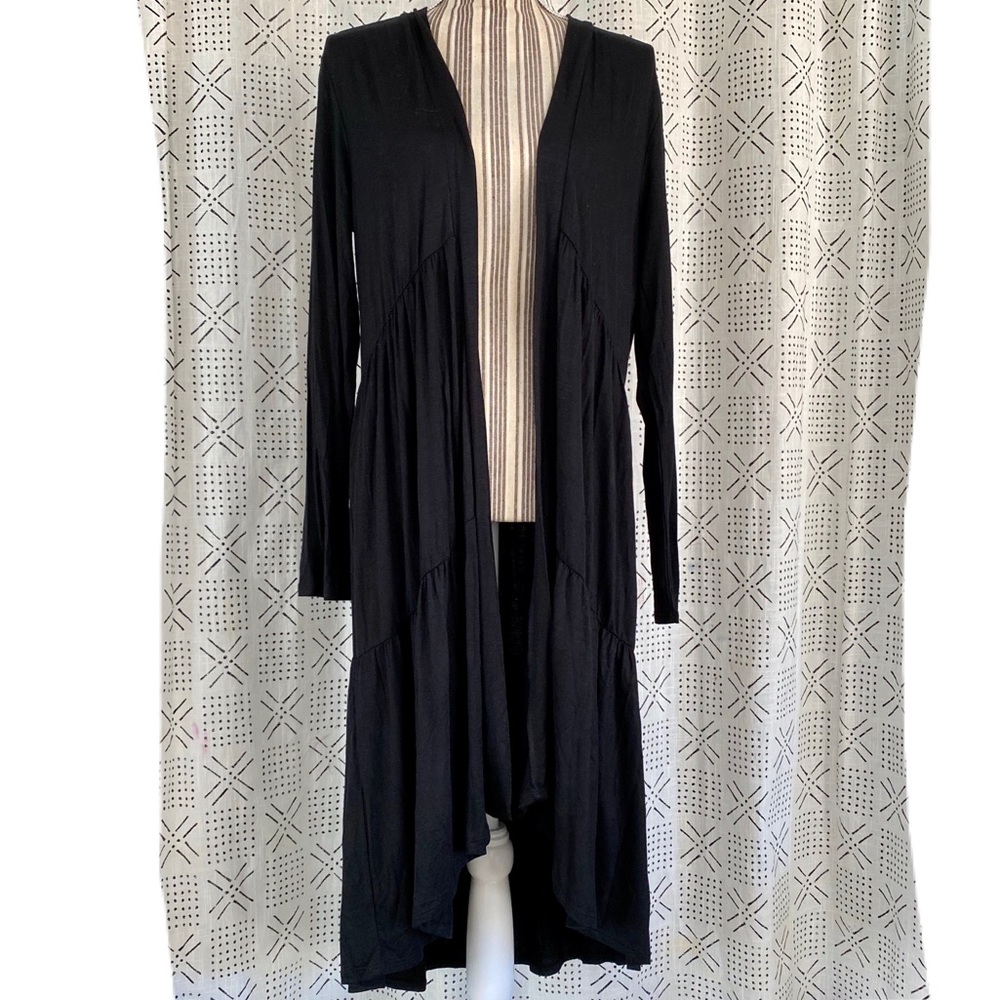 Black Duster Cardigan
